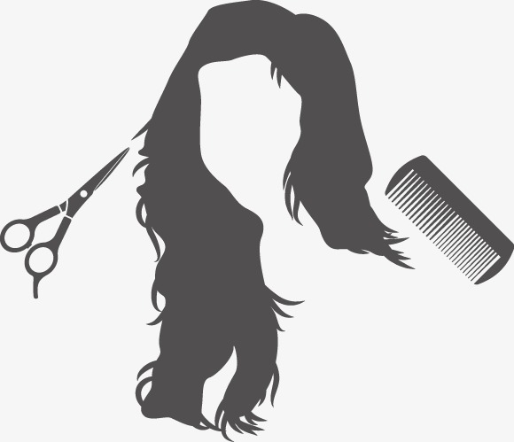 580x499 Vector Silhouette Salon Hair Beauty Bar, Silhouette Vector, Hair