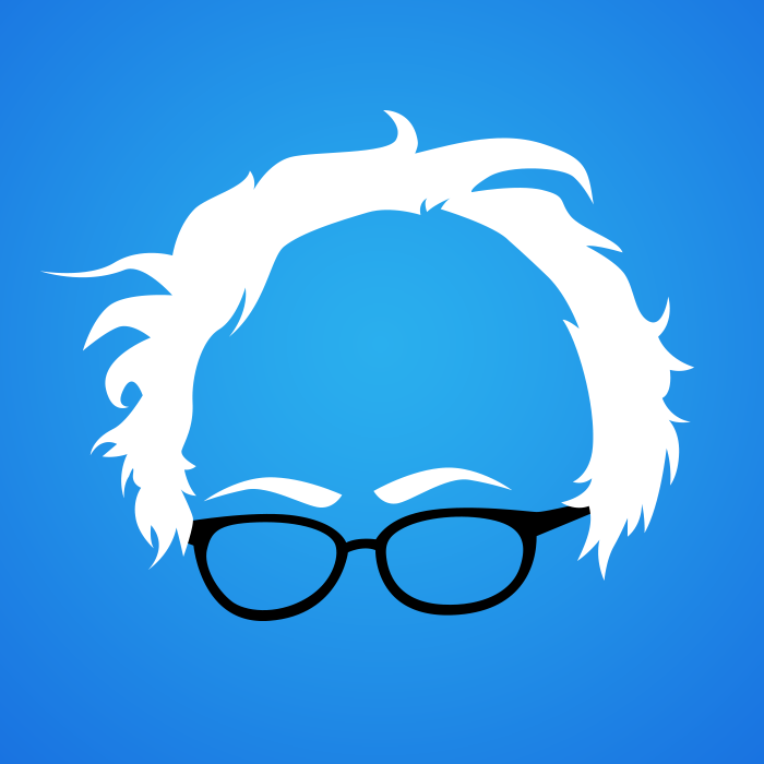 700x700 Free Bernie Hair Vector By