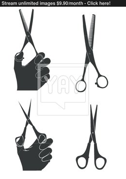 260x367 Download Salon Scissors Vector Clipart Scissors Hairdresser