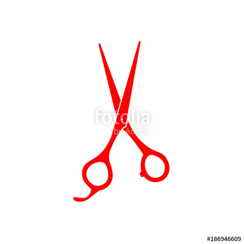 500x500 Hairdresser Scissors Vector Icon Stock Image And Royalty Free