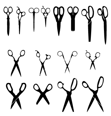 380x400 Salon Scissors Vector