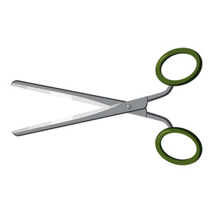 300x300 Haircutting Scissors Royalty Free Vectors