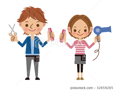 450x350 Beautician, Hairdresser, Vector