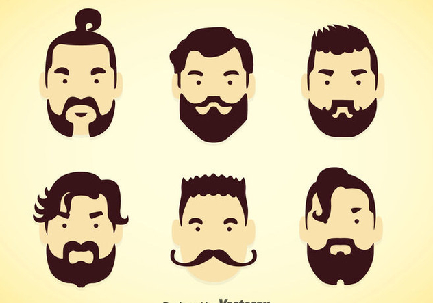 632x443 Man Hairstyles Vector Sets Free Vector Download 353363 Cannypic