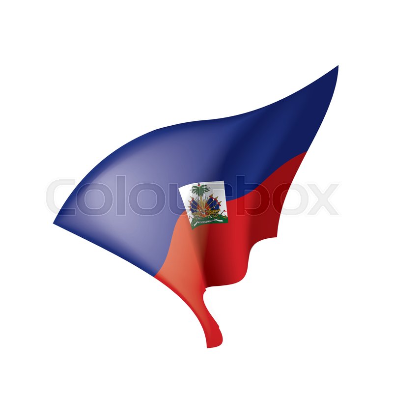 800x800 Haiti Flag, Vector Illustration On A White Background Stock
