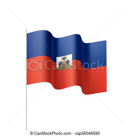450x470 Haiti Flag, Vector Illustration On A White Background Vector