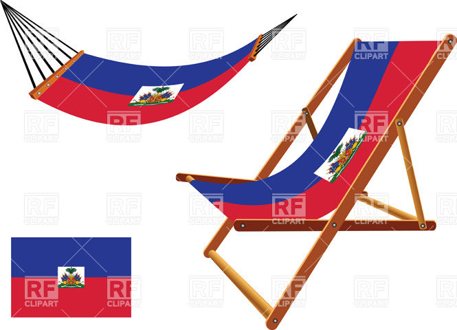 665x480 Haiti Flag Hammock And Deck Chair Vector Image Vector Artwork Of