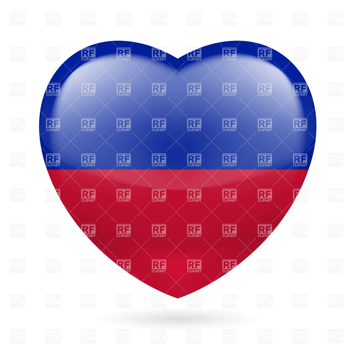 1200x1200 Heart With Haitian Flag Colors. I Love Haiti Vector Image Vector