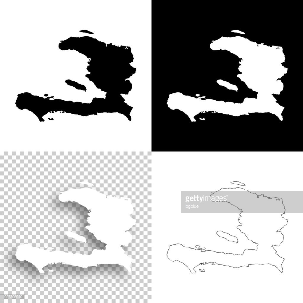 1024x1024 Haiti Maps For Design Blank White And Black Backgrounds Vector