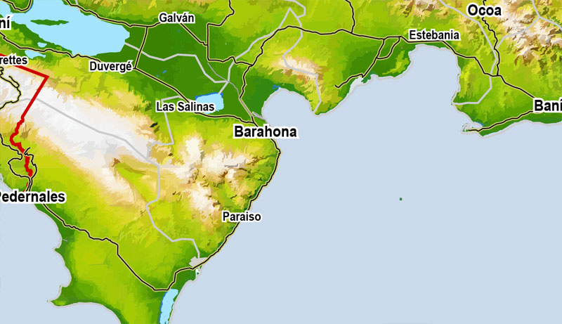 800x461 Dominican Republic Y Haiti Map Vector 01 Printable Terrain