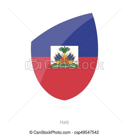 450x470 Flag Of Haiti. Vector Illustration.