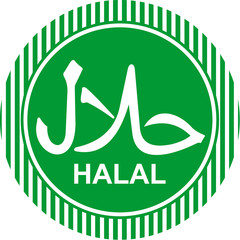 240x240 Label, Halal, Vector