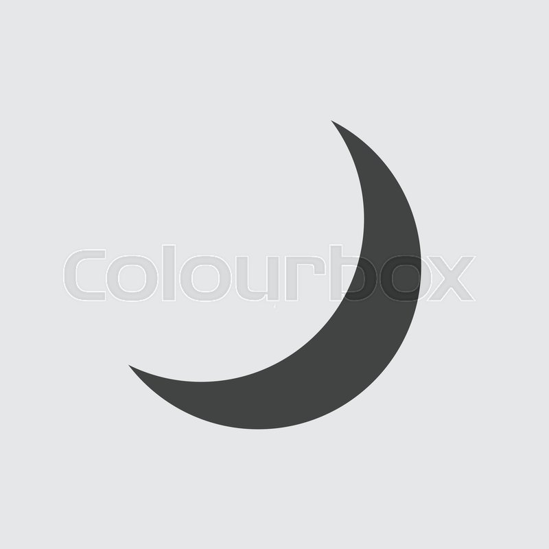 800x800 Half Moon Icon Illustration Isolated Vector Sign Symbol Stock