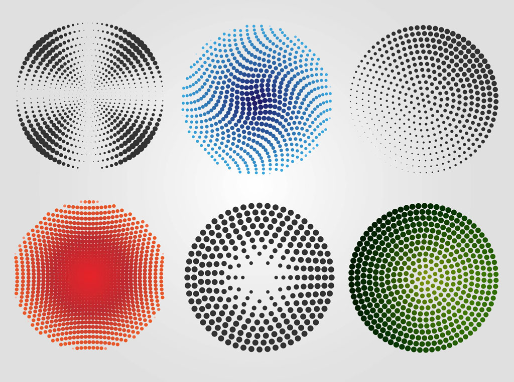 1024x763 Halftone Circles Vector Art Amp Graphics