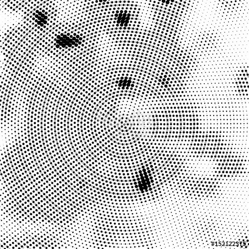500x500 Halftone Circle Background, Halftone Dot Pattern. Vector Stock