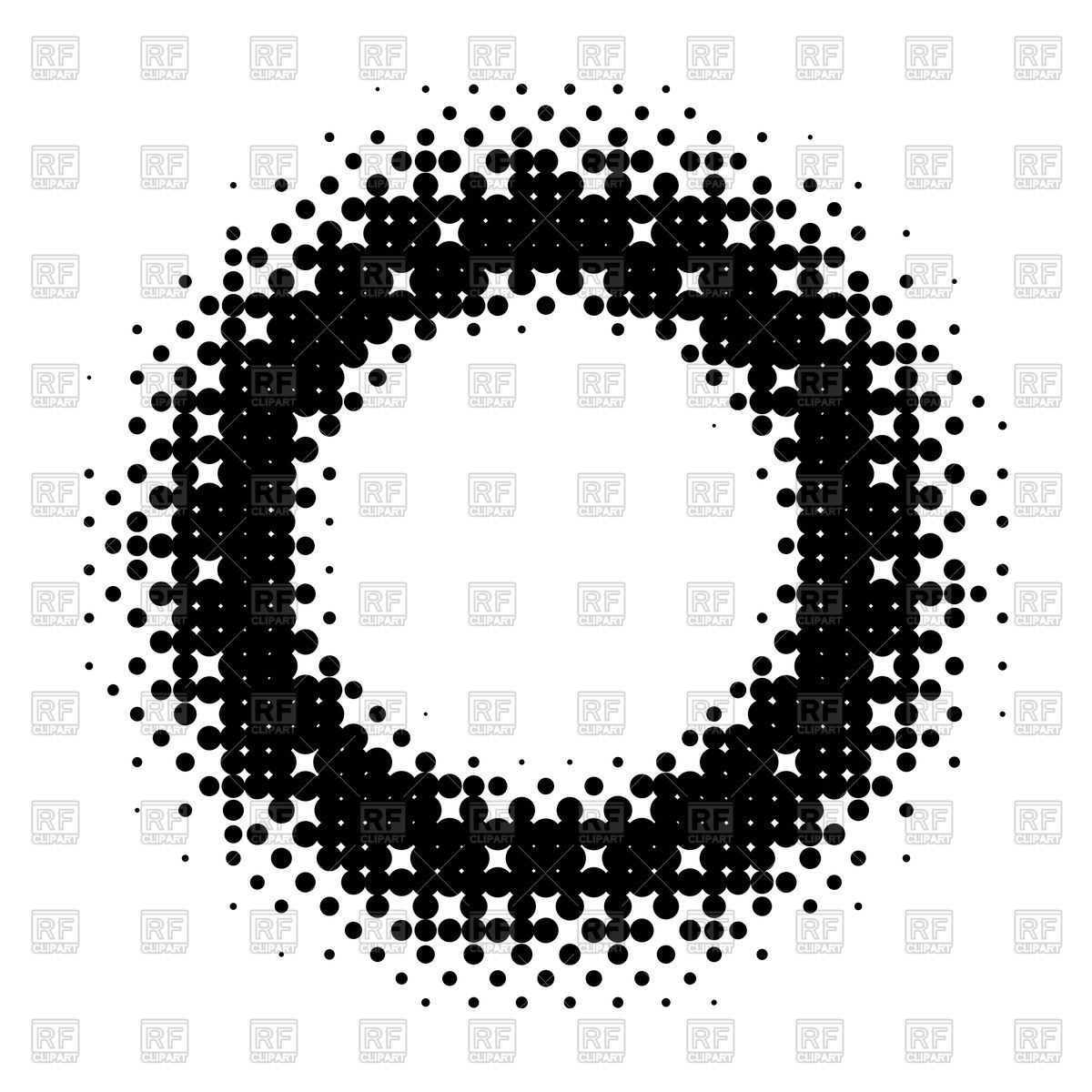 1200x1200 Halftone Circle Design Vector Image Vector Artwork Of Design