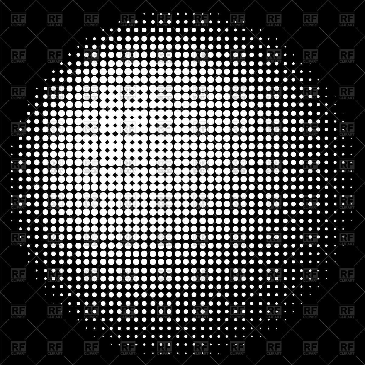 1200x1200 Halftone Circle Texture Vector Image Vector Artwork Of Design