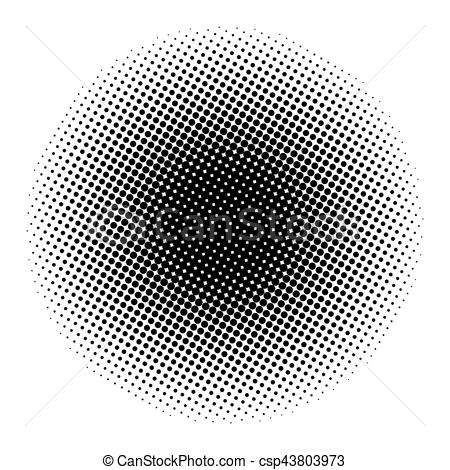 450x470 Halftone Circle Vector Symbol Icon Design. Beautiful Illustration