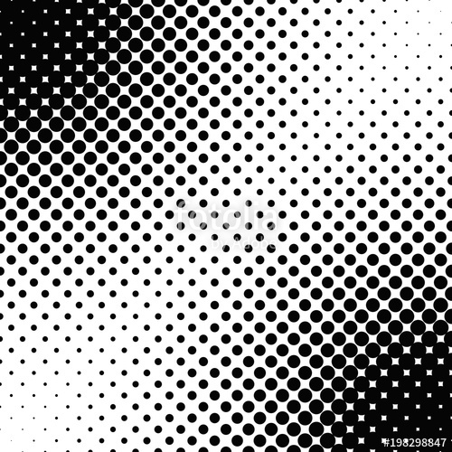 500x500 Abstract Geometric Halftone Dot Pattern Background