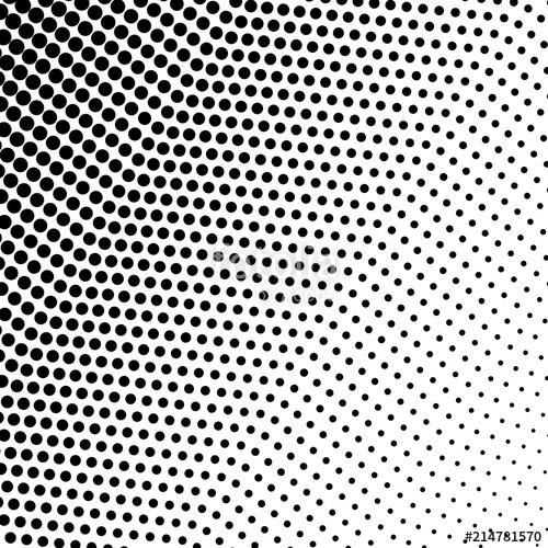 500x500 Abstract Halftone Pattern. Vector Halftone Dots Background For