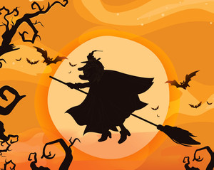 300x239 Halloween Background Vector Illustration Royalty Free Stock Image