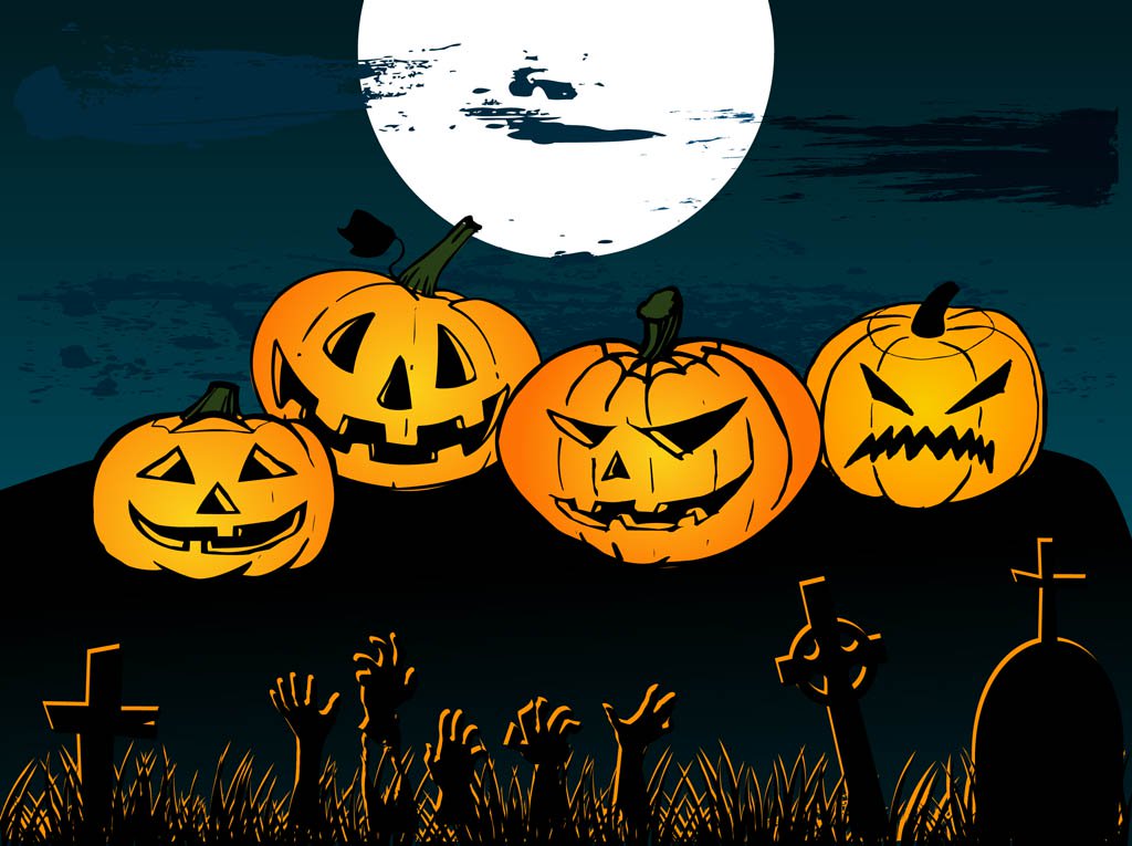 1024x765 Halloween Vector Background Vector Art Amp Graphics