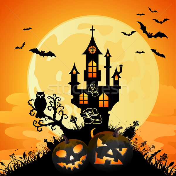 600x600 Halloween Background Vector Illustration Oleksii Telnov ( Talex