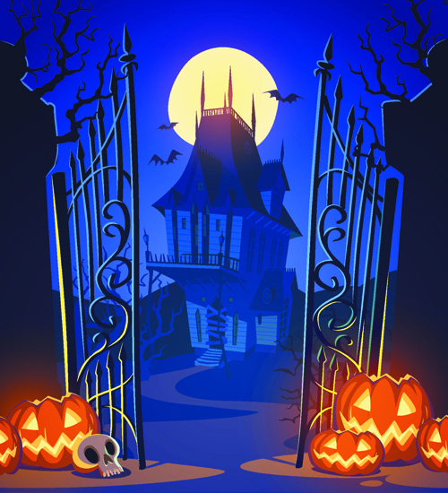 500x550 Halloween Creative Background Vector Free Vector In Encapsulated