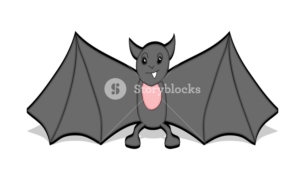 1000x590 Halloween Bat Vector Royalty Free Stock Image