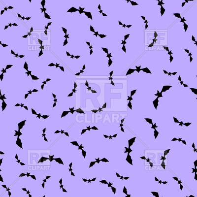 400x400 Cartoon Halloween Seamless Pattern With Bat Vector Image Vector