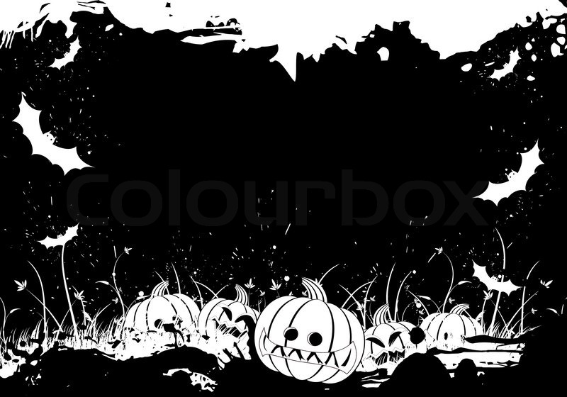 800x560 Grunge Halloween Border Stock Vector Colourbox