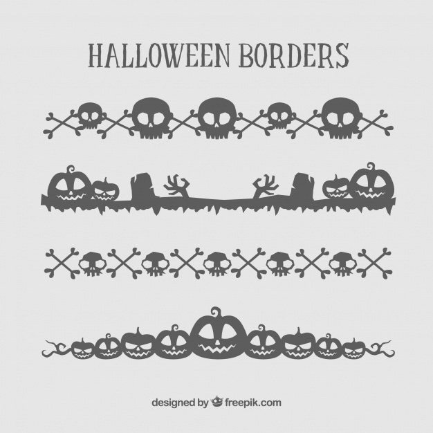 626x626 Halloween Border Pack Vector Free Download