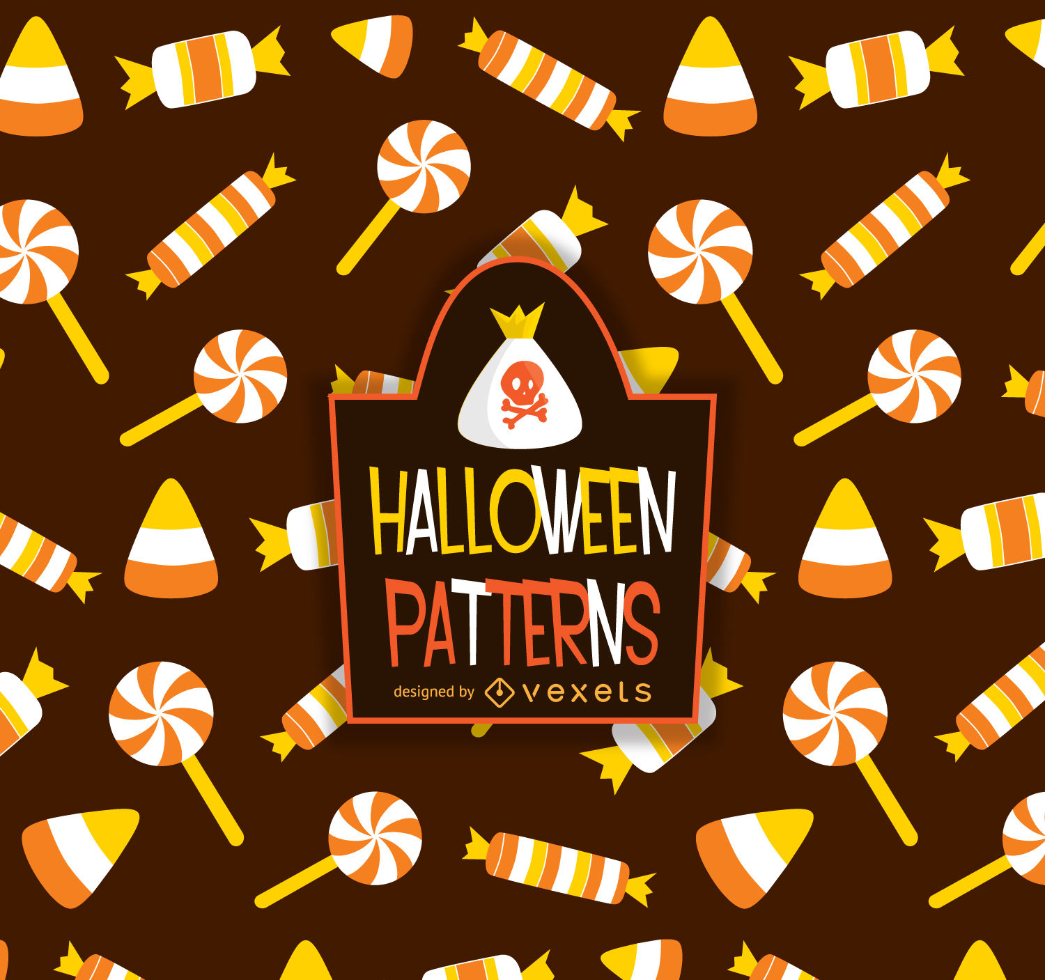 1500x1407 Halloween Candy Pattern