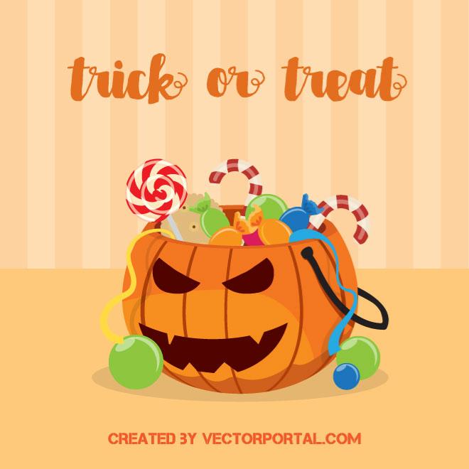 660x660 Halloween Candy Vector Image