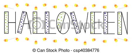 450x183 Halloween Candy Vectors Illustration