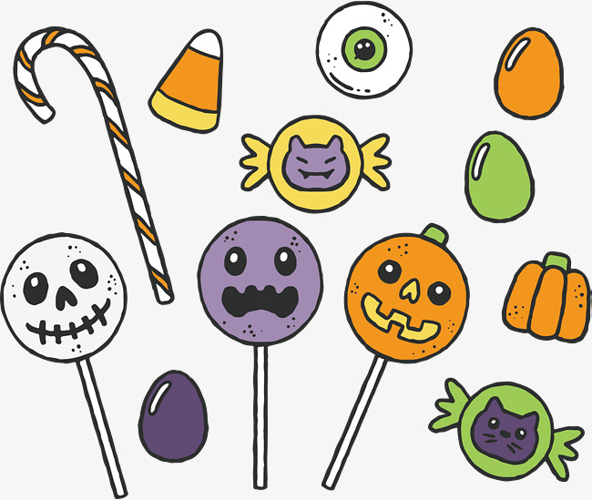 650x549 Cartoon Halloween Candy, Vector Png, Candy, Halloween Png And