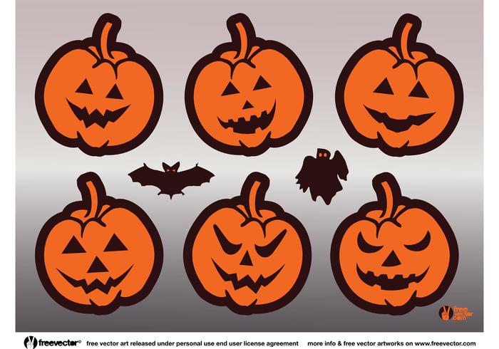 700x490 Halloween Pumpkins Vector