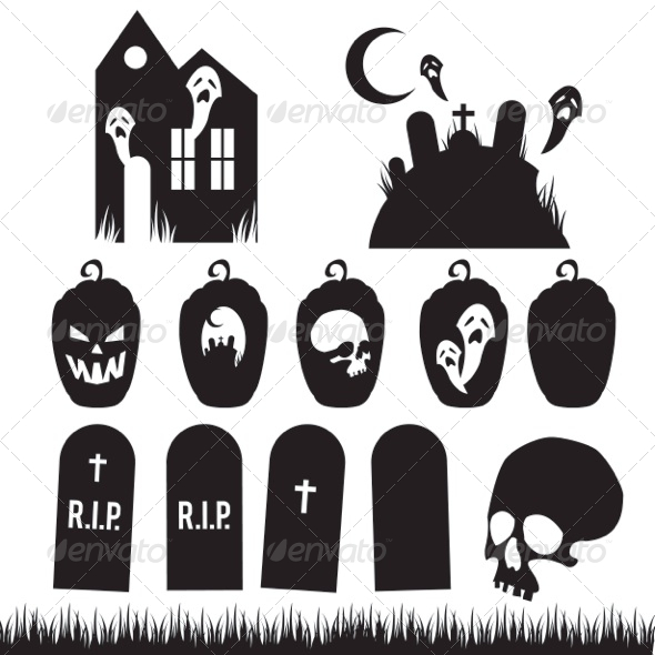 590x590 Full Halloween Vector Pack By Mrnrobinson Graphicriver