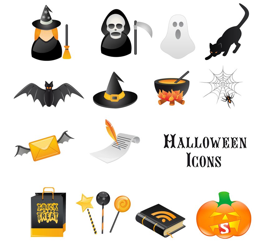 850x774 Halloween Icons Vector Art Amp Graphics