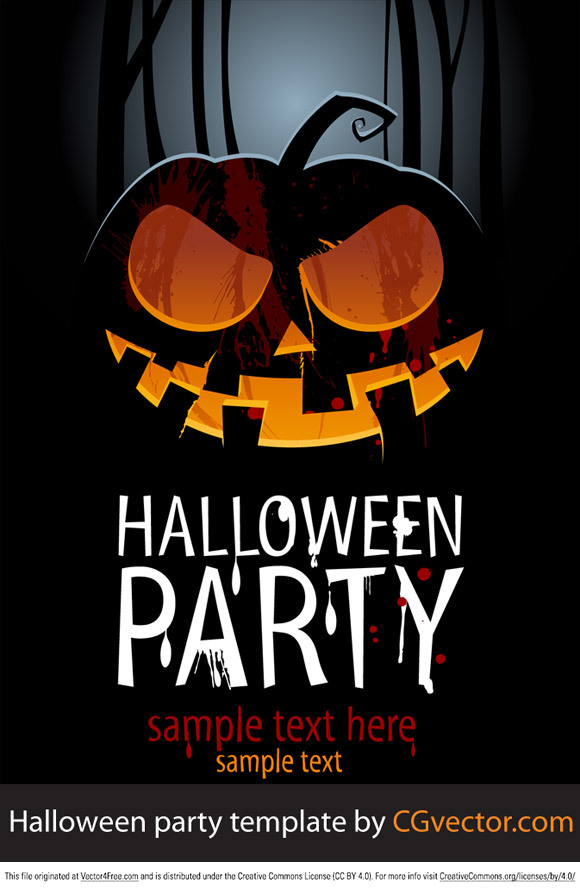 580x890 Halloween Party Template
