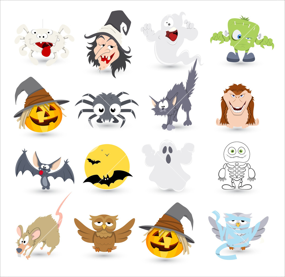 1000x970 Halloween Vector Characters Icons And Illustrations Royalty Free