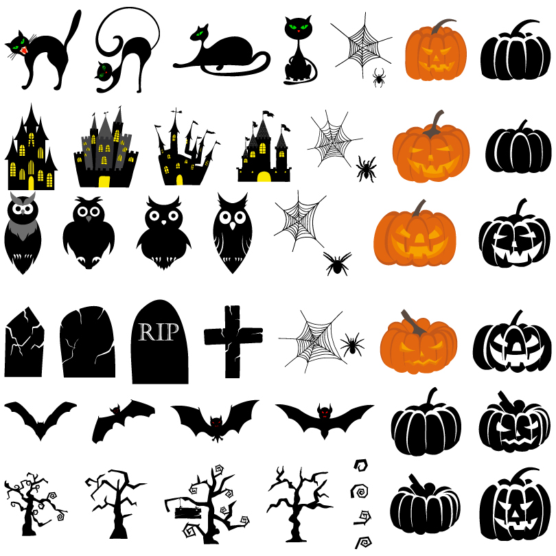 810x810 18 Vector Halloween Images