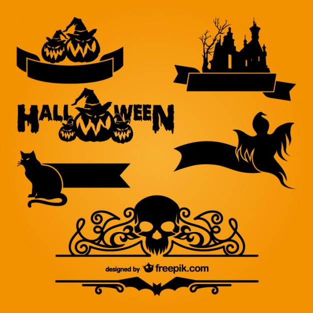 626x626 Halloween Logo Templates Vector Free Download