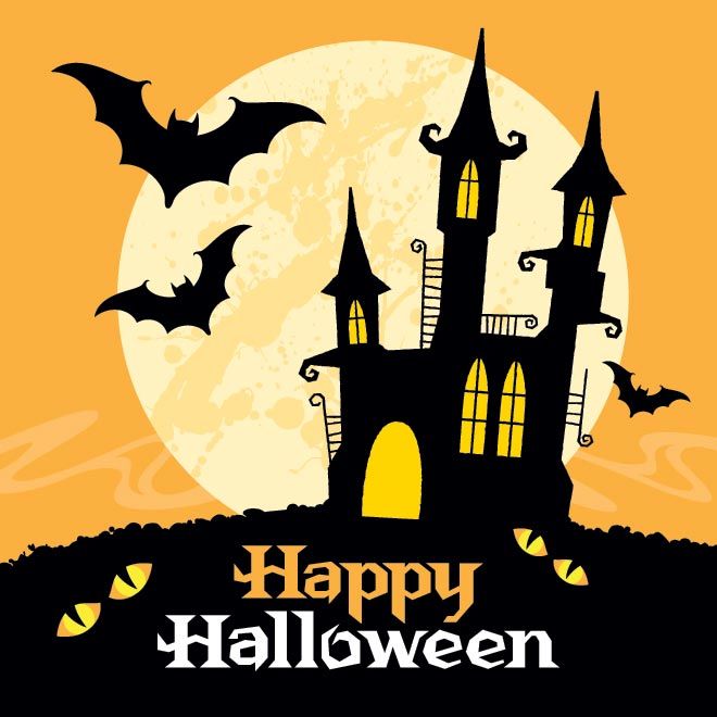 660x660 Haunted House Clipart Happy Halloween