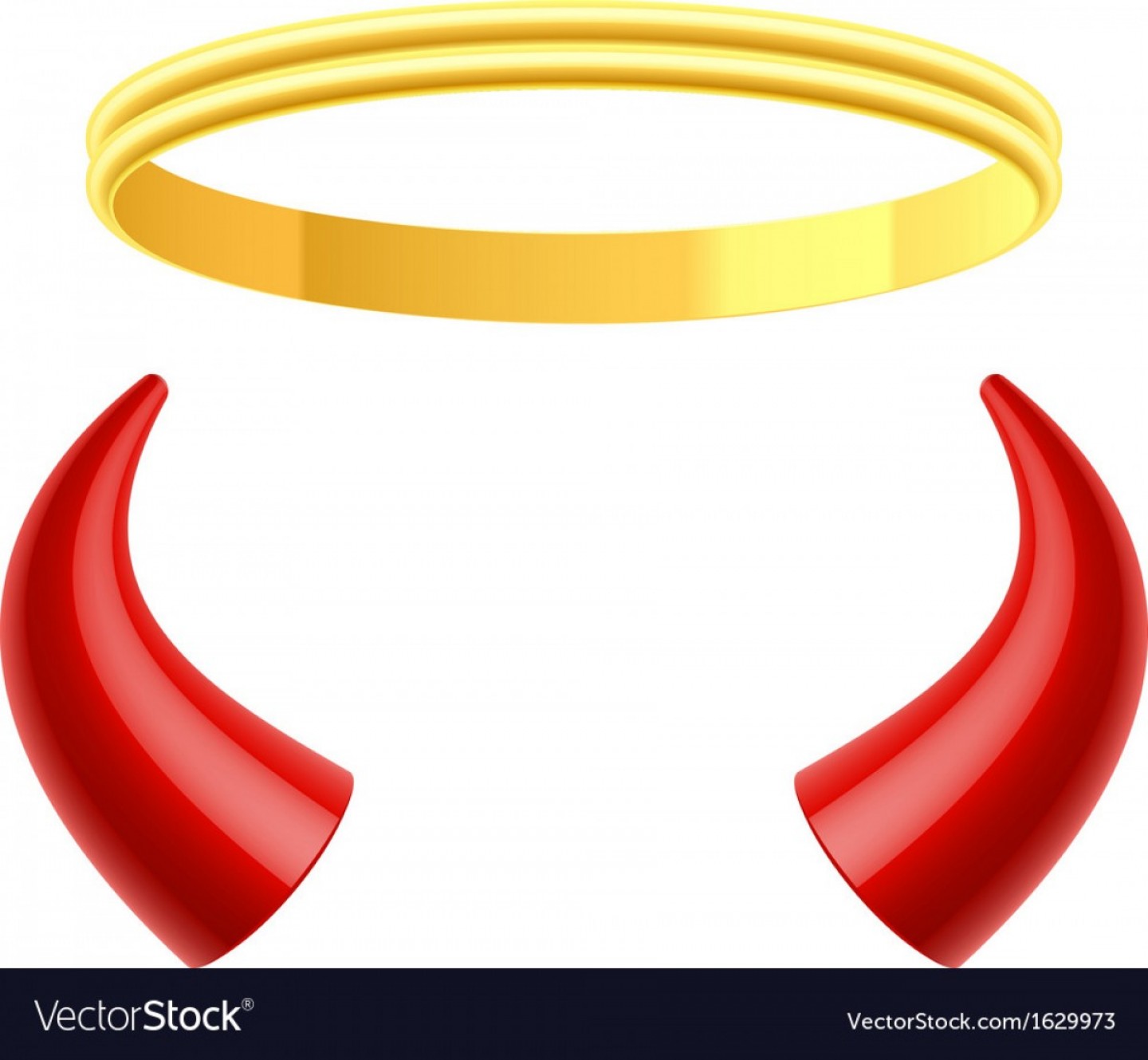 1440x1329 Angels Halo And Devils Horns Vector Arenawp