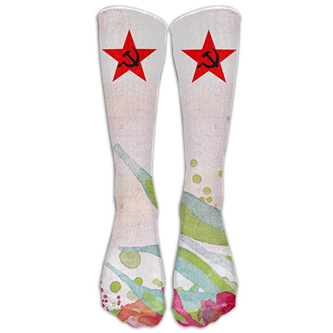 679x679 Hammer And Sickle Vector Unisex Knee High Sports Socks