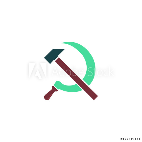 500x500 Hammer Sickle Icon Vector