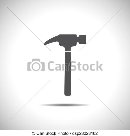450x470 Hammer Vector Icon.