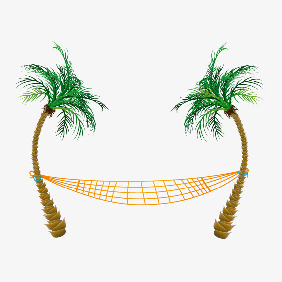 567x567 Coconut Trees Vacation Hammock, Vector, Holiday, Coconut Tree Png