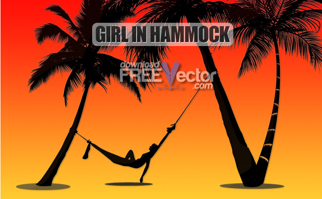 650x402 Girl In Hammock Free Vector Free Vectors Ui Download